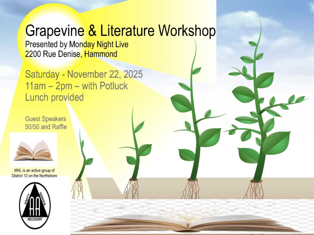 Grapevine & Literature WorkshopNovember 22th