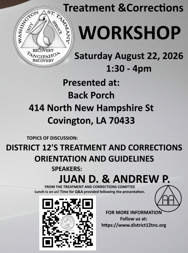 Back PorchTreatment & Correction Workshops August 22nd1:30pm - 4:00pm